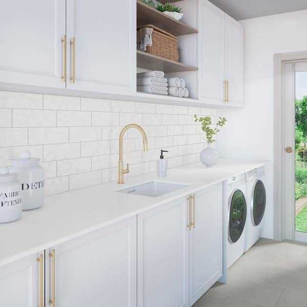 Daltile LuxeCraft Santorini 4-1/4 in. x 12-7/8 in. Glazed Ceramic Undulated Wall Tile - Image 3