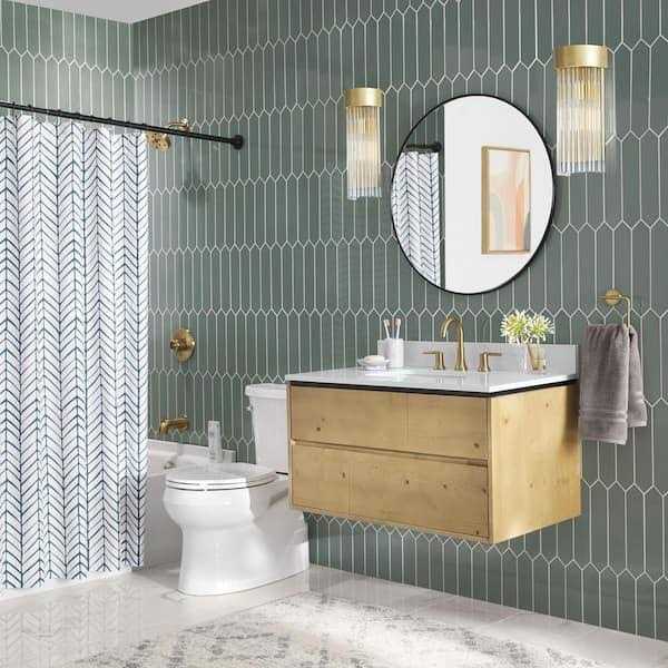 Ivy Hill Tile Axis 3D 2.6 in. x 13 Polished Picket Ceramic Wall Tile - Image 3