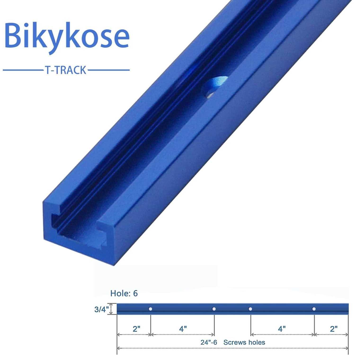 T-Track Screws 4 Pack Aluminum Alloy Woodworking Tools Double Cut Profile Universal T-Tracks with Predrilled - Image 3