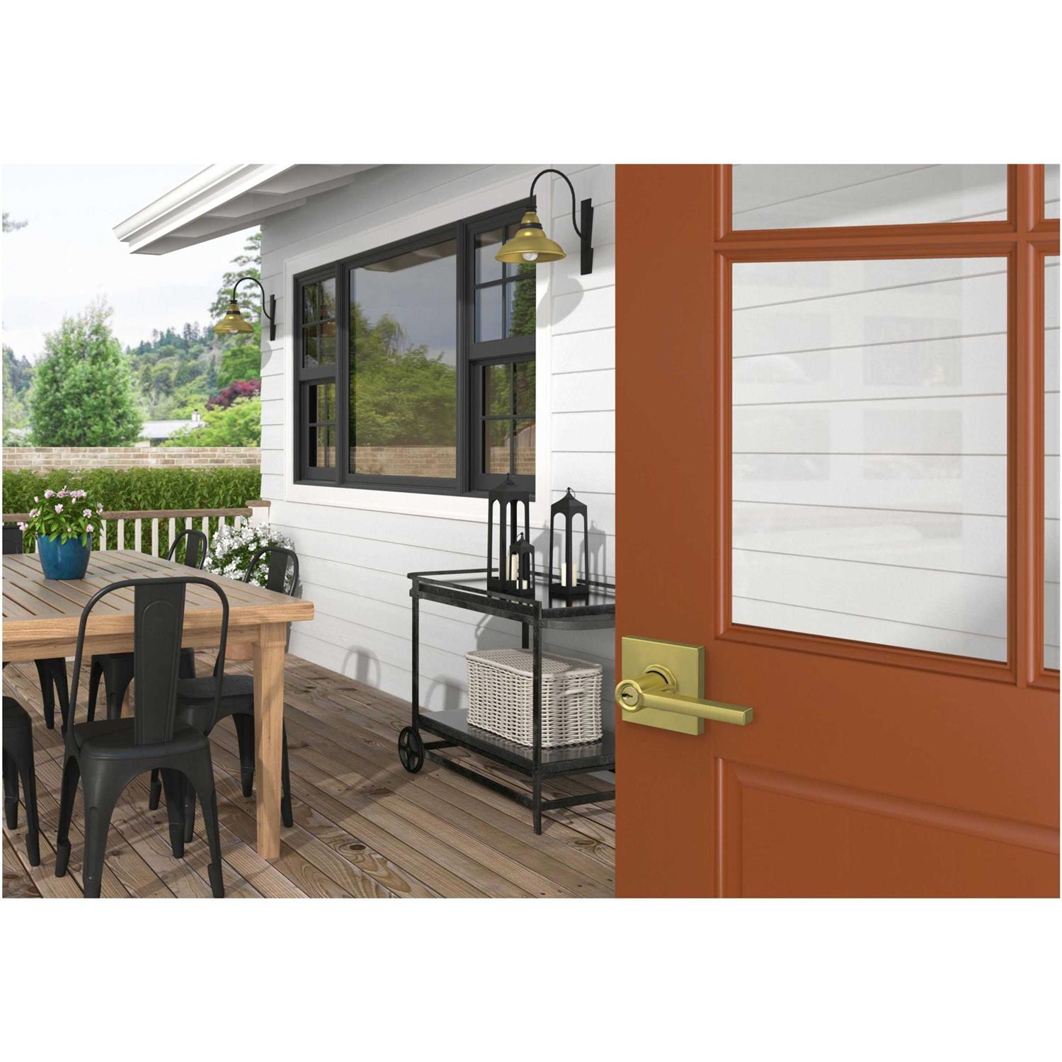 Schlage F51ALAT Latitude Keyed Entry Lever with Collins Trim - Image 2