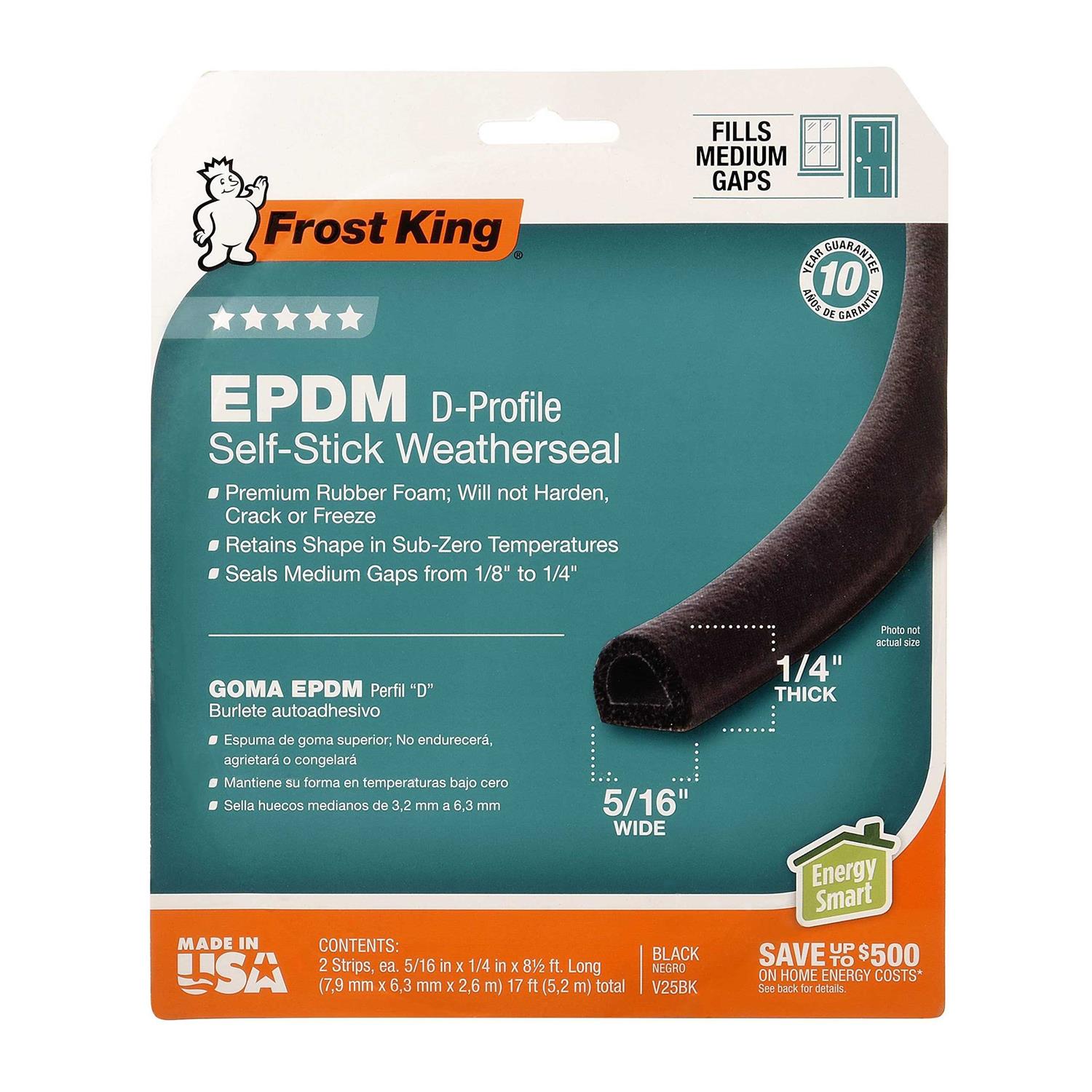 Frost King X-treme Rubber Weatherstrip Tape, Black - Image 4