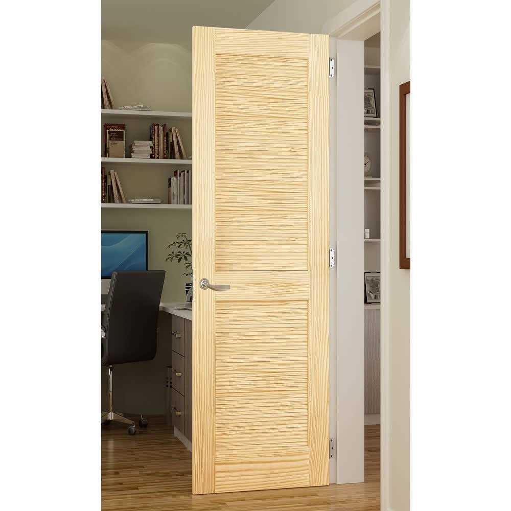 Frameport Louvered Solid Manufactured Wood Standard Door - Image 4