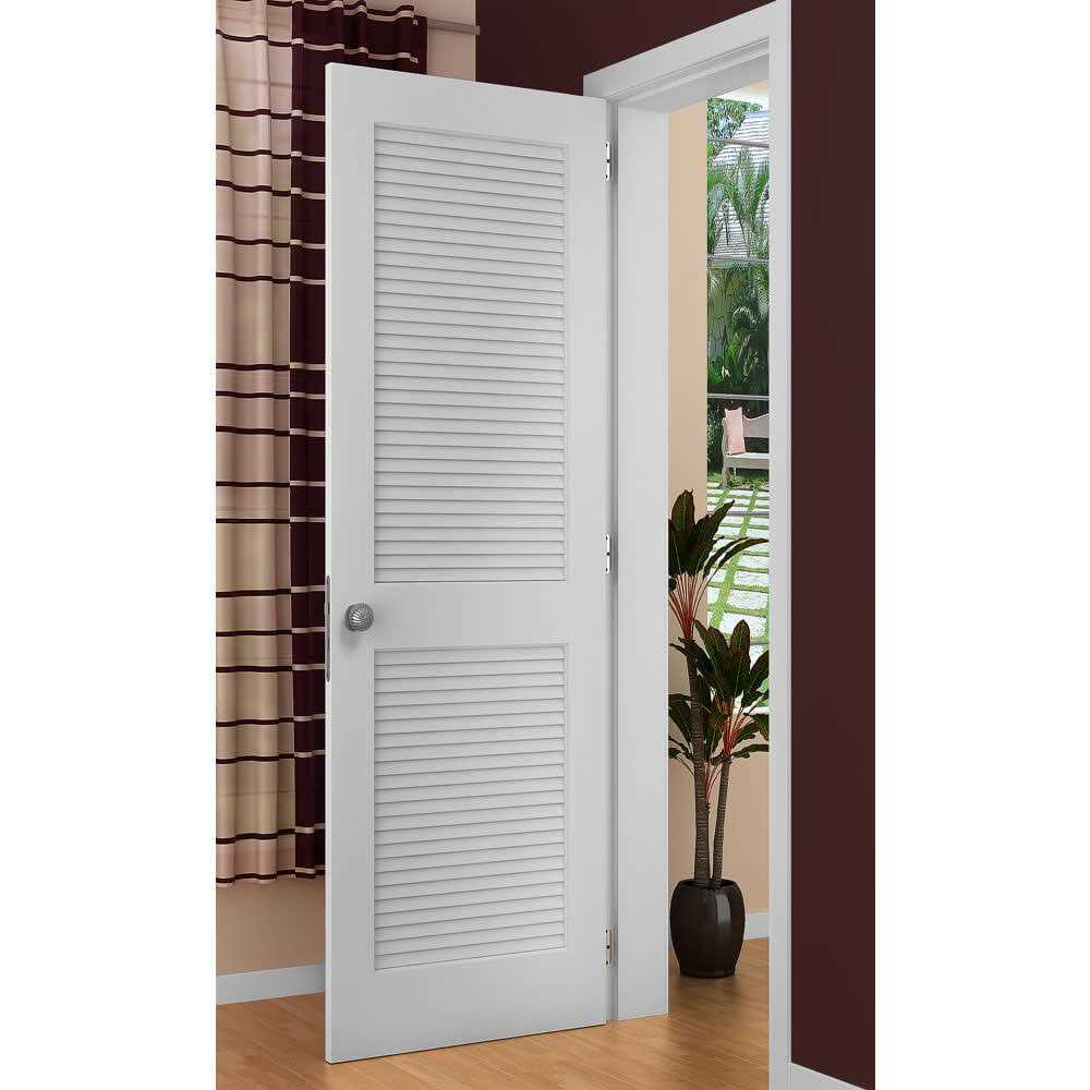 Frameport Louvered Solid Manufactured Wood Standard Door - Image 3