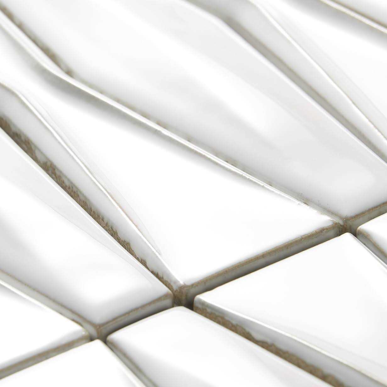 Delphi Harlequin 13 in. x 16 in. Polished Ceramic Mosaic Tile Ivy Hill Tile - Image 3