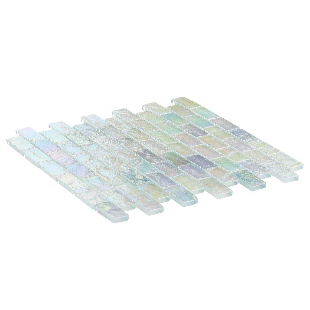 Speckle 11.73 x 11.73 Iridescent Glass Mosaic Wall Tile Ivy Hill Tile - Image 3