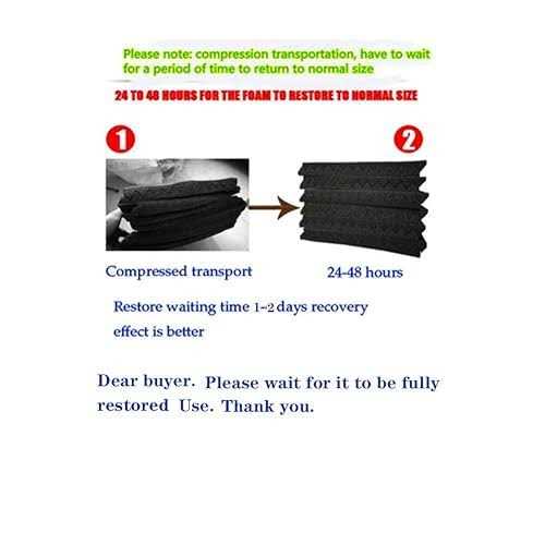 Burdurry 50 Pack Acoustic Panels Soundproof Studio Foam for Walls Sound Absorbing Panels Sound Insulation Panels Wedge for Home Studio Ceiling - Image 5