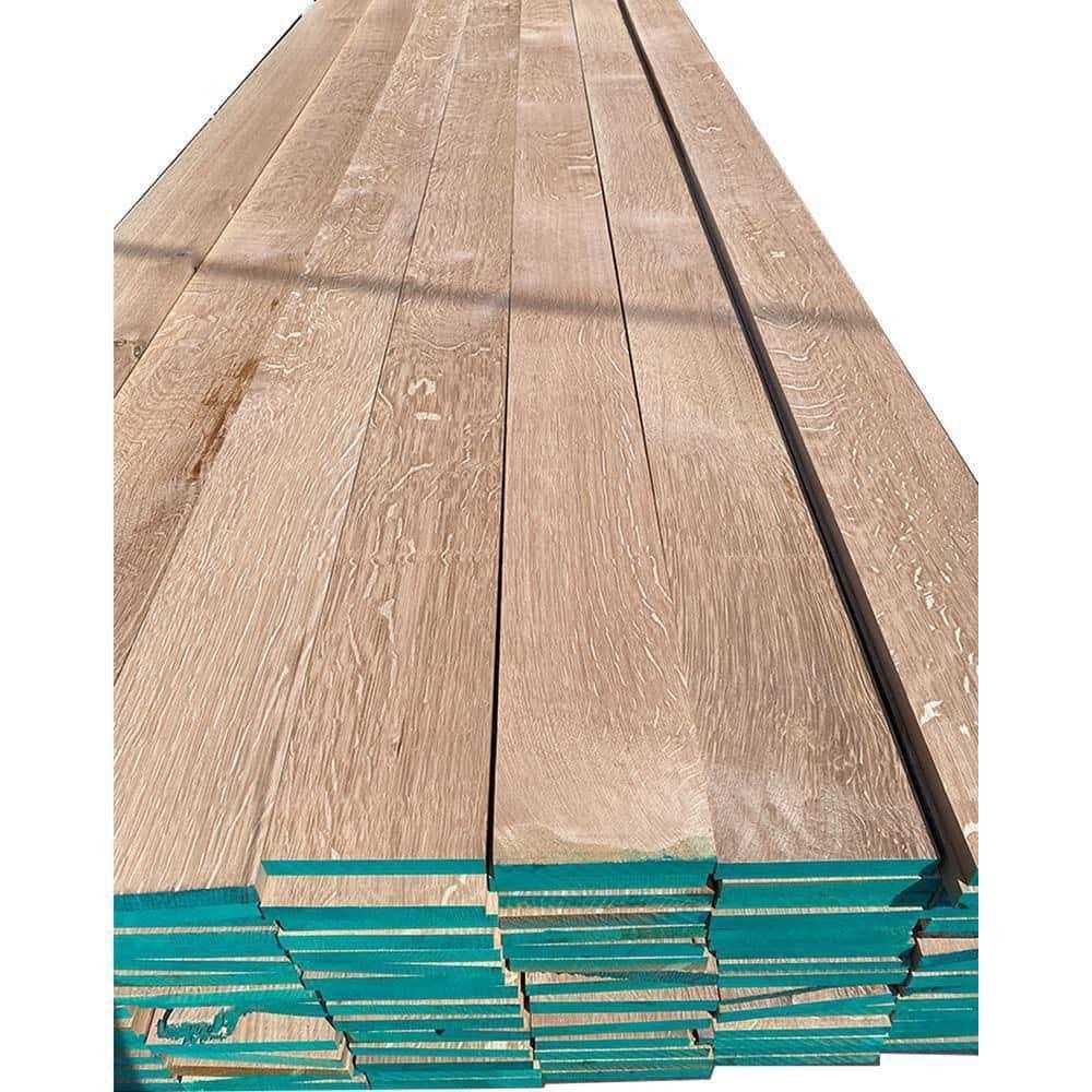 Swaner Hardwood 1 in. x 2 ft. Quarter Sawn White Oak S4S Hardwood Board - Image 3