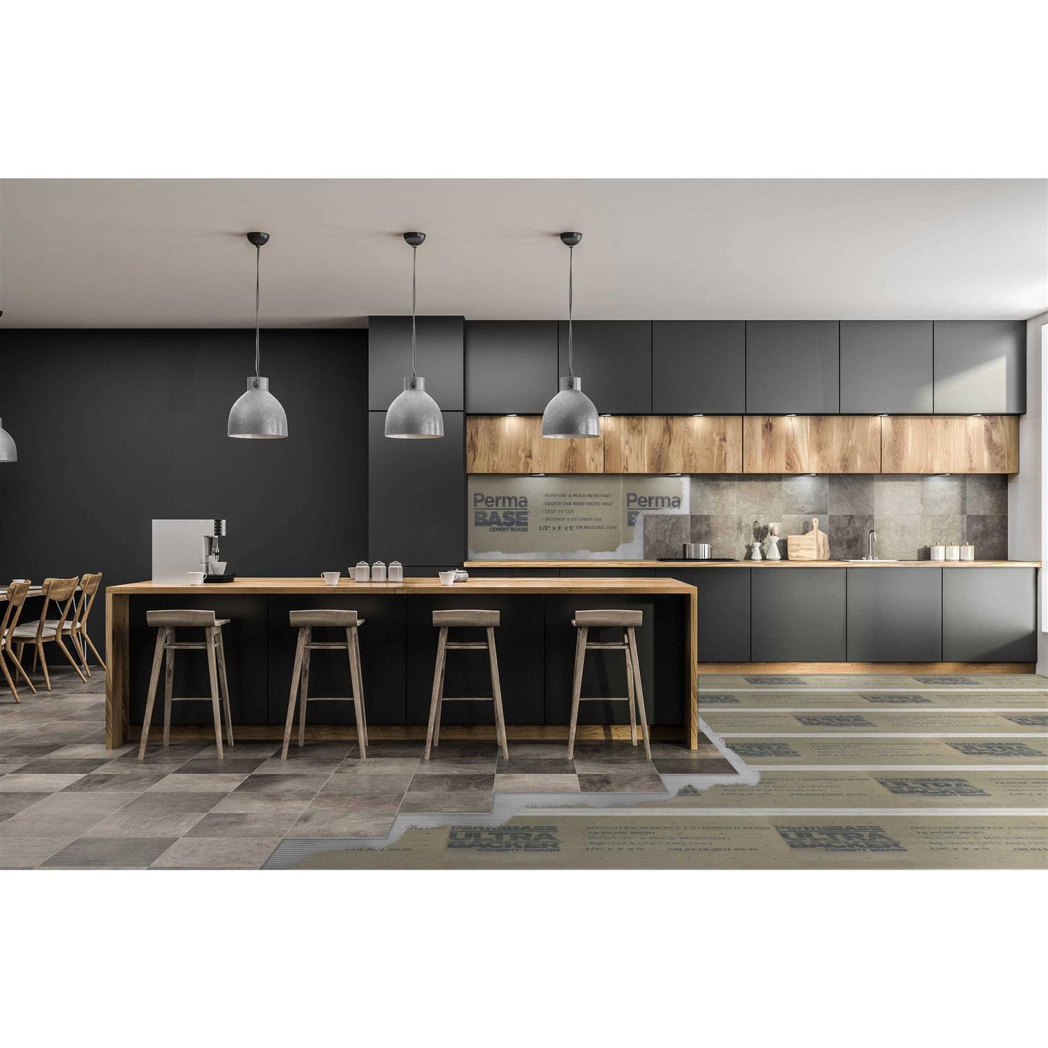 Permabase Ultra-Backer 1/4 in. x 3 ft. x 5 ft. Cement Board - Image 4