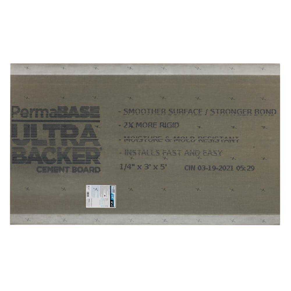Permabase Ultra-Backer 1/4 in. x 3 ft. x 5 ft. Cement Board - Image 5