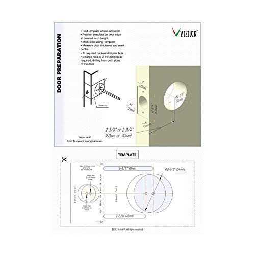 VIZILOK ADA Compliant. Commercial Grade Privacy Indicator Lock and Lever in 26D Satin Chrome Non-Reversible - Image 4