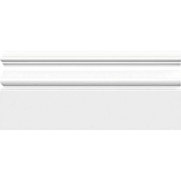 5 1/4H x 1/2P x 96L Baseboard MOULDING, MDF Primed - Image 4
