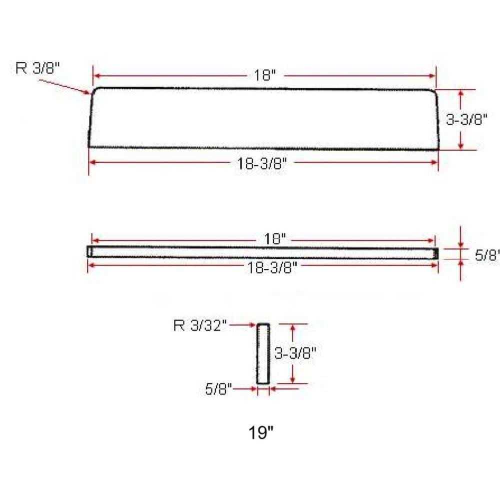 Design House 18-3/8 in. Cultured Marble Universal Sidesplash - Image 3