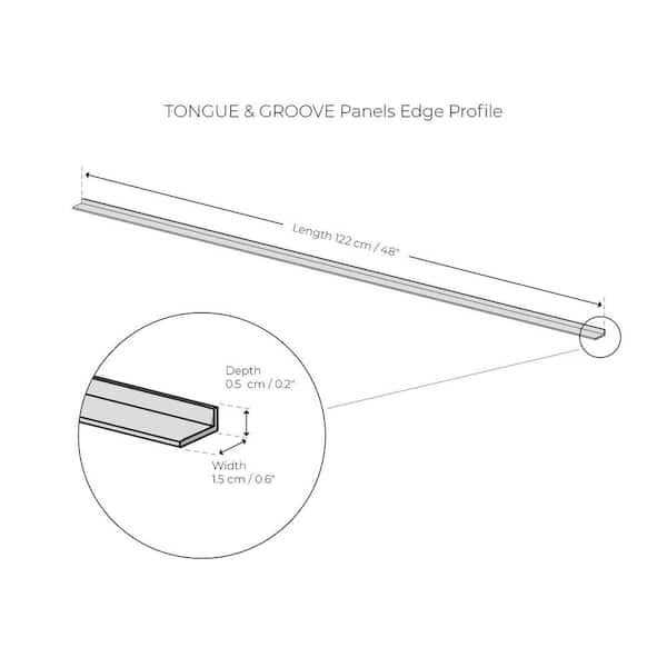 47.2 x 0.6 Metal Edge Trim in Silver Innovera Decor by Palram - Image 3