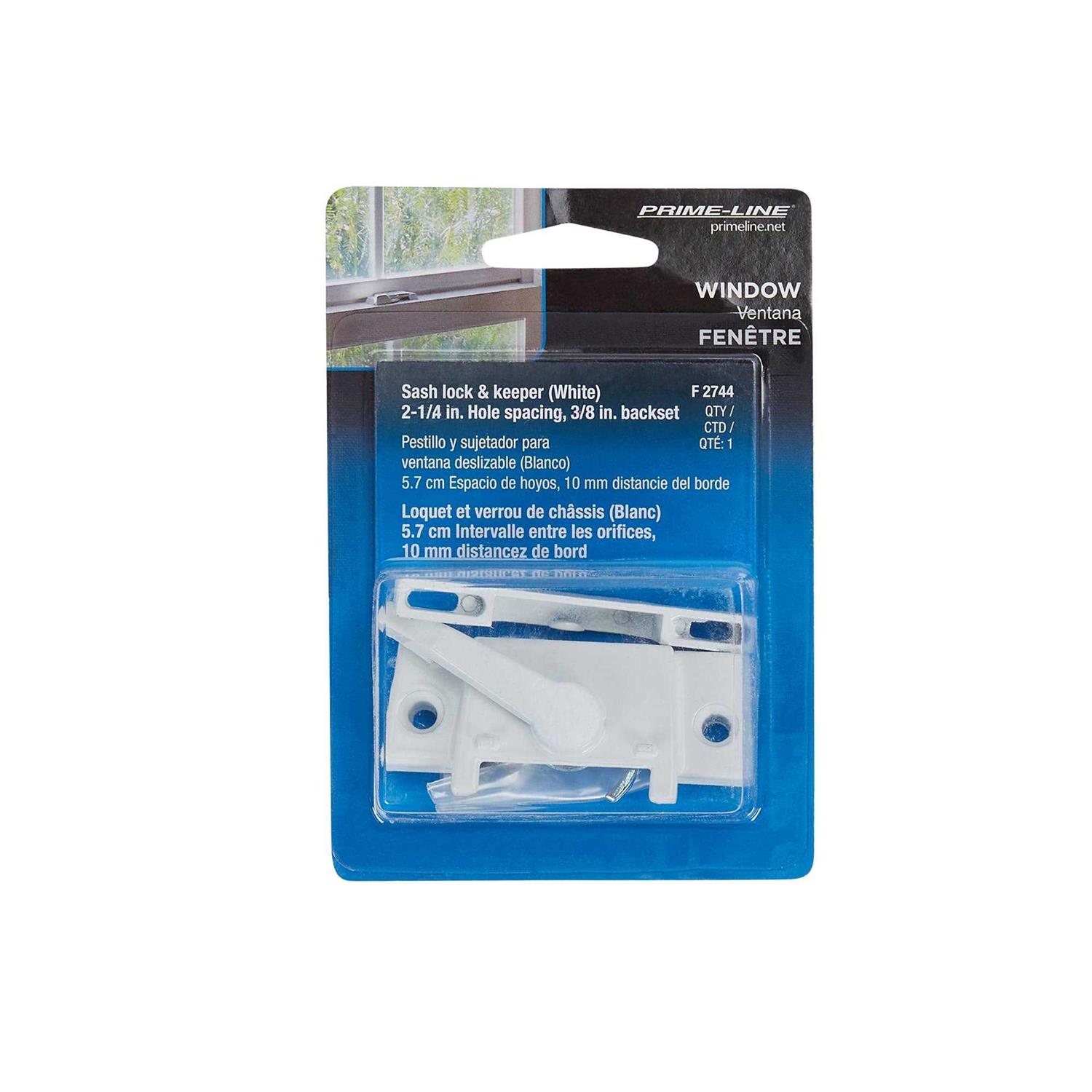 Prime Line Vinyl Window Sash Lock White - Image 3