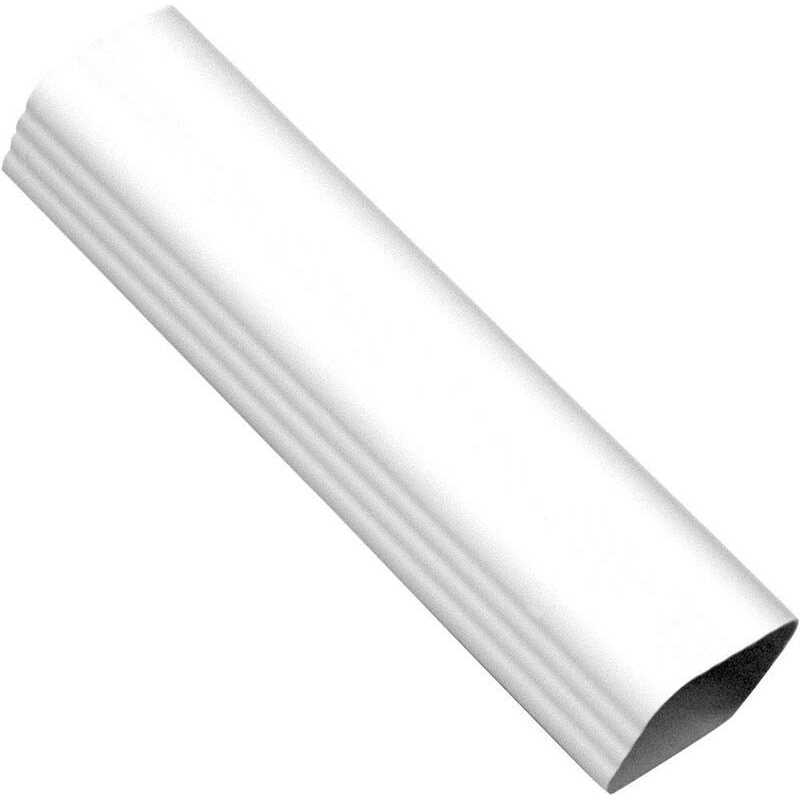 Amerimax 10 ft White Vinyl Traditional Downspout - Image 3