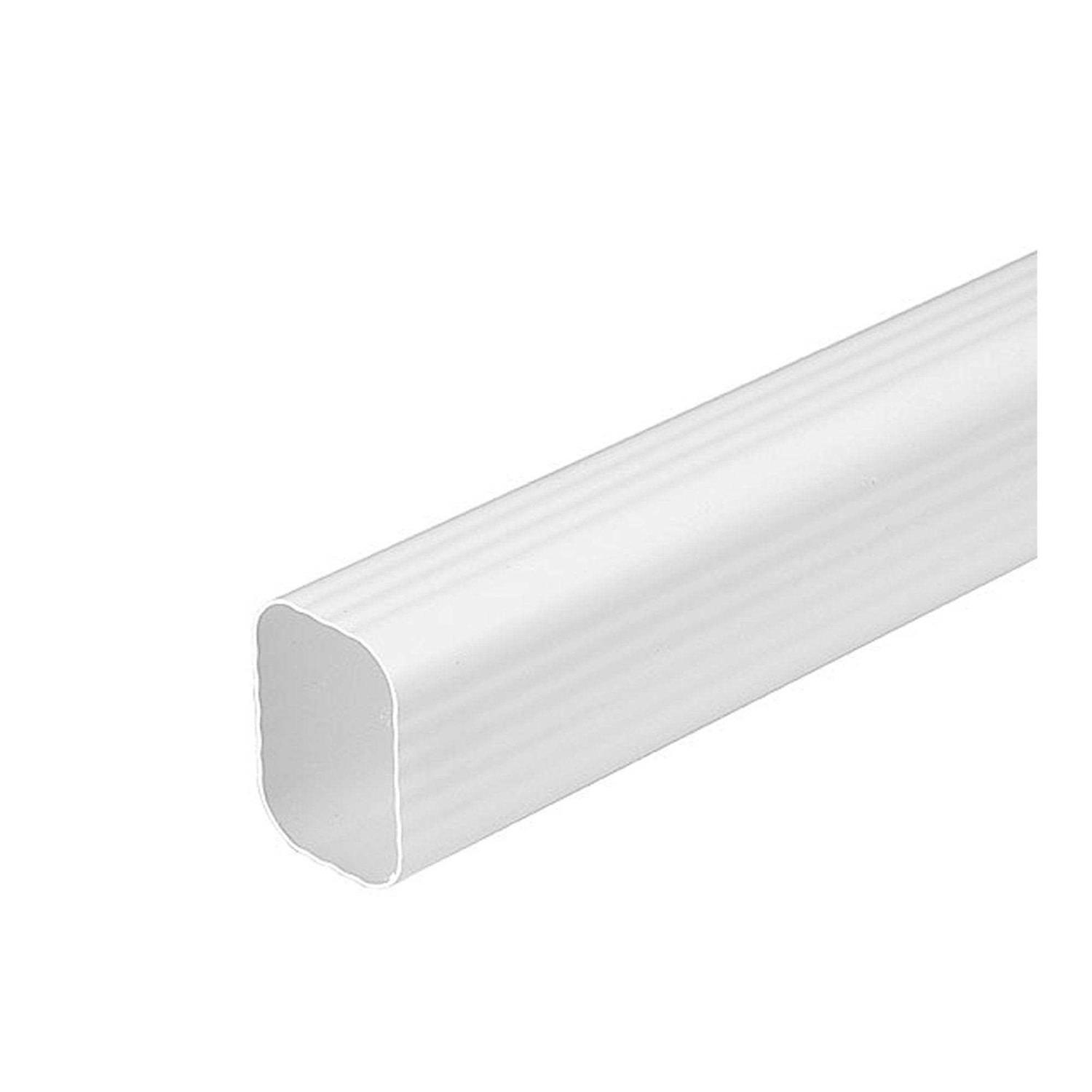 Amerimax 10 ft White Vinyl Traditional Downspout - Image 5