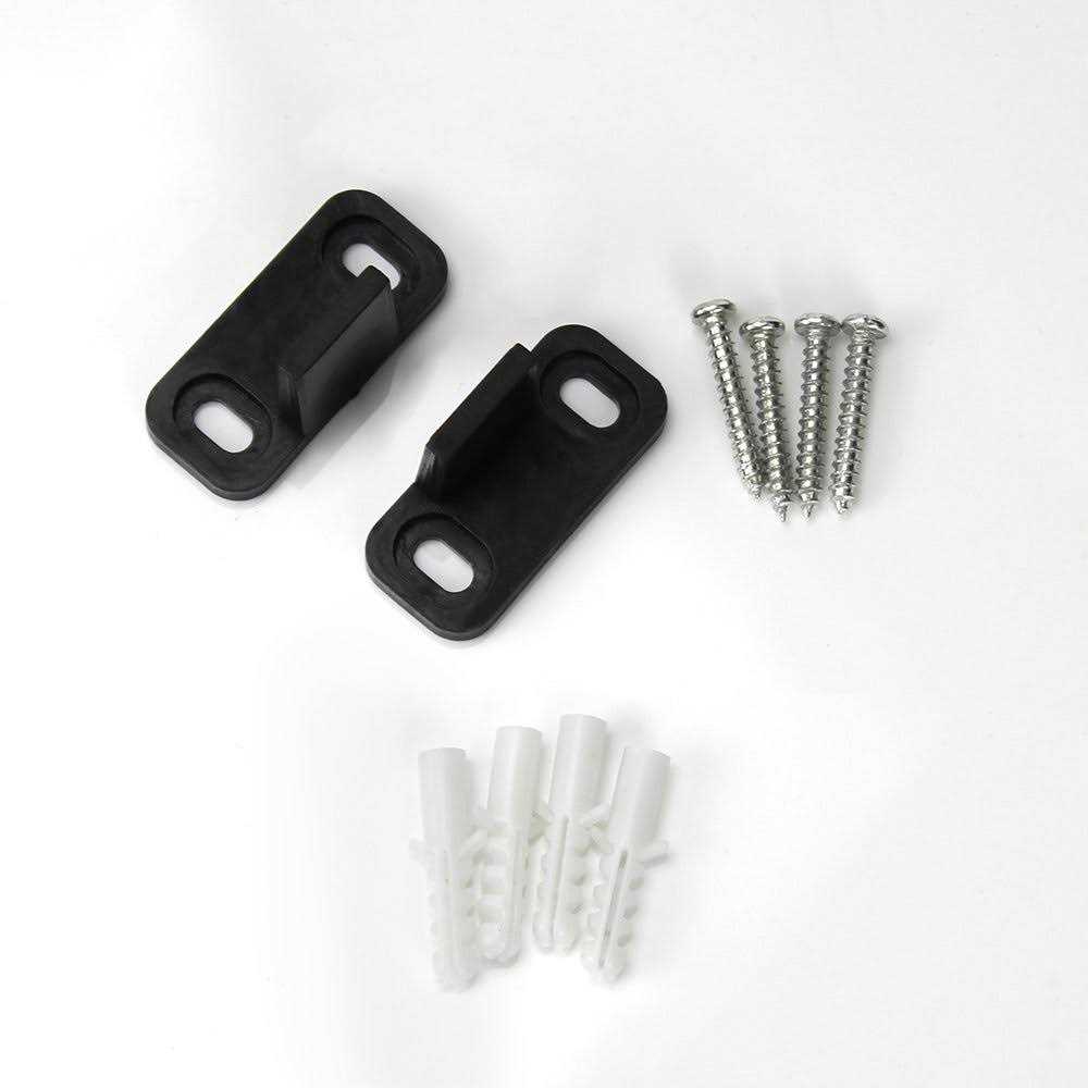 WINSOON Black Plastic Adjustable Barn Door Floor Guide for -Wattooden Door - Image 4