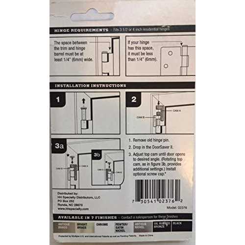 DoorSaver door saver ii hinge pin door stop 2-pack - Image 2