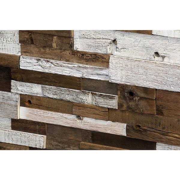 Ivy Hill Tile Timber 11.81 in. x 23.62 in. Wood Mosaic Wall Tile - Image 2