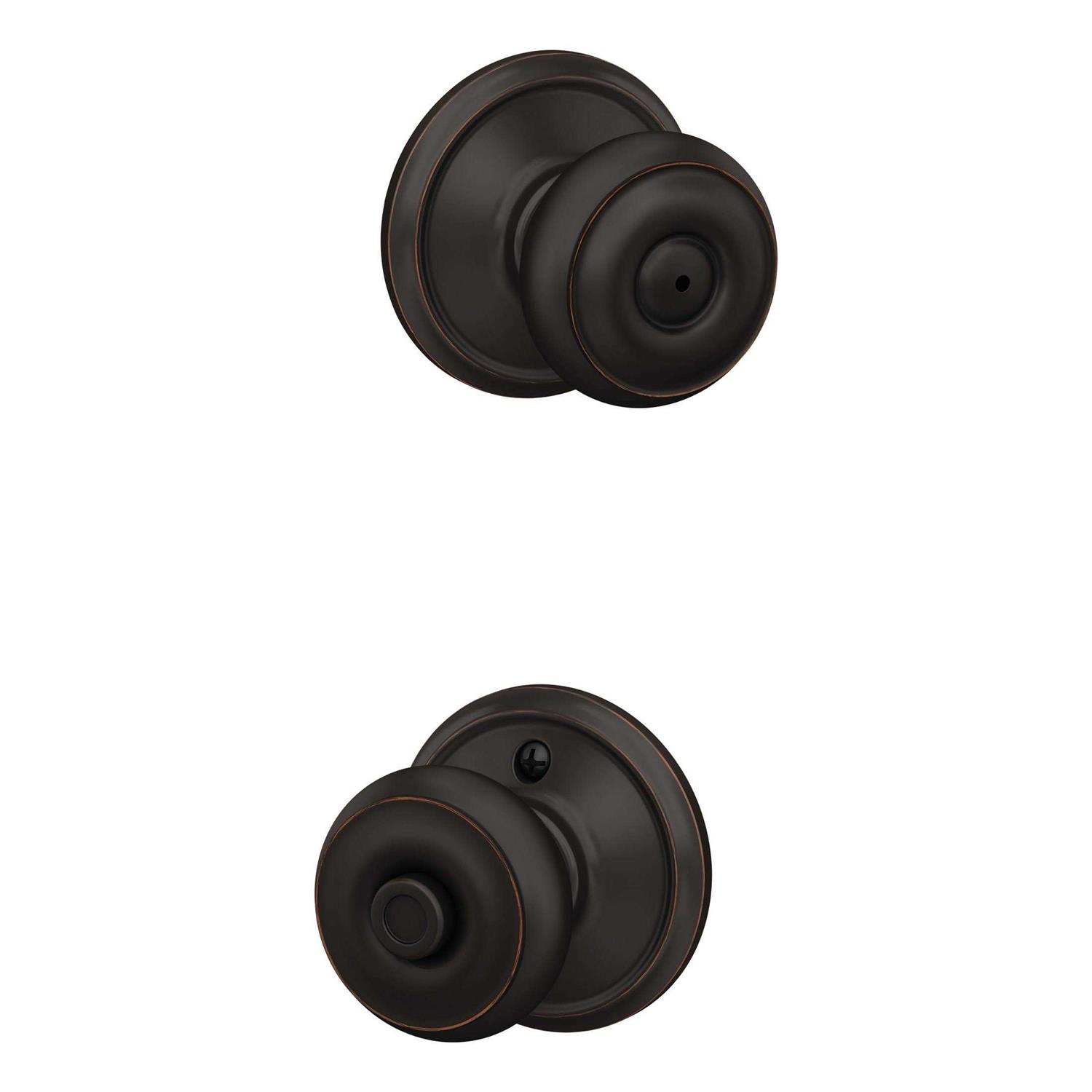 Schlage Georgian Knob Privacy F40 GEO 716