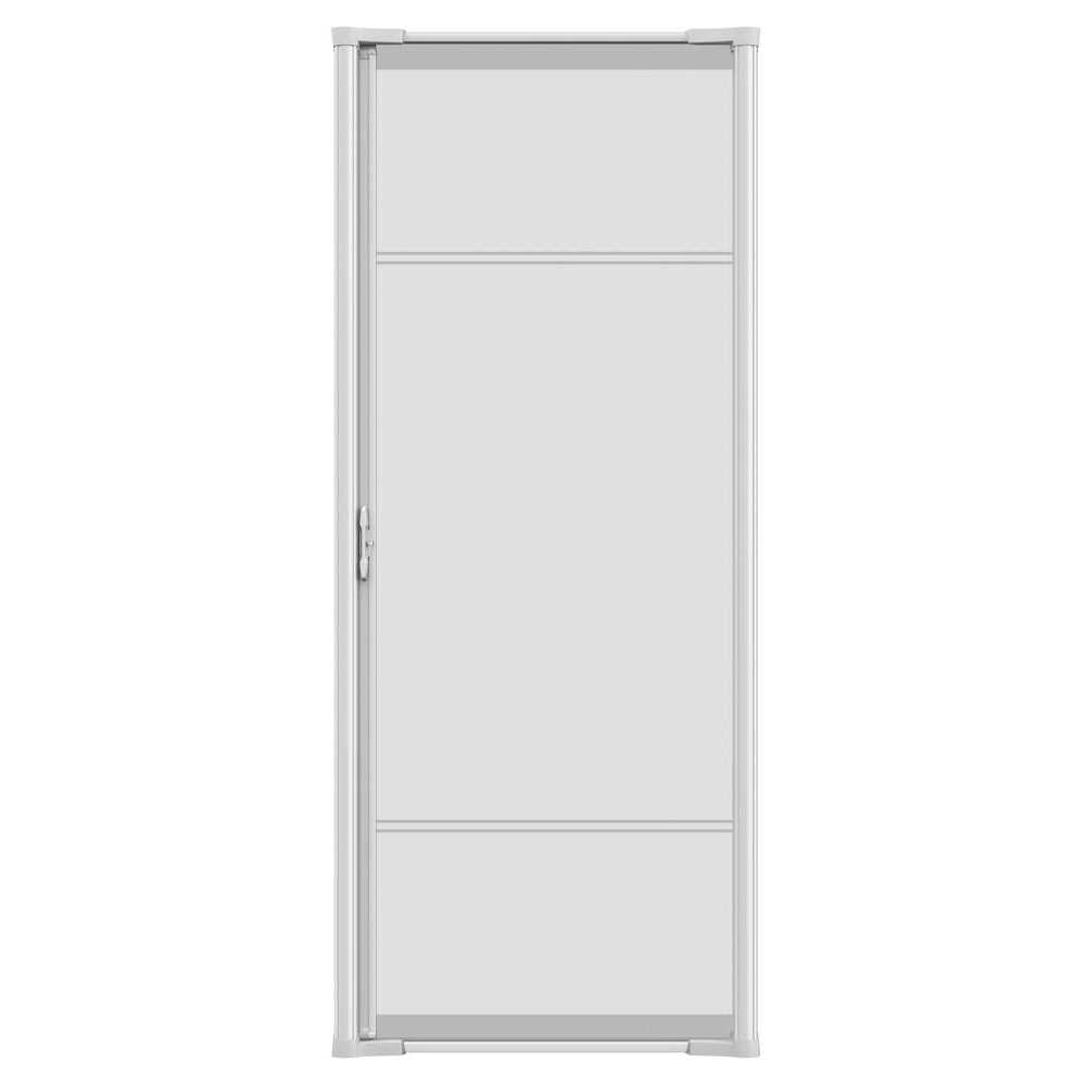 Cool Single Retractable Door Screen-White