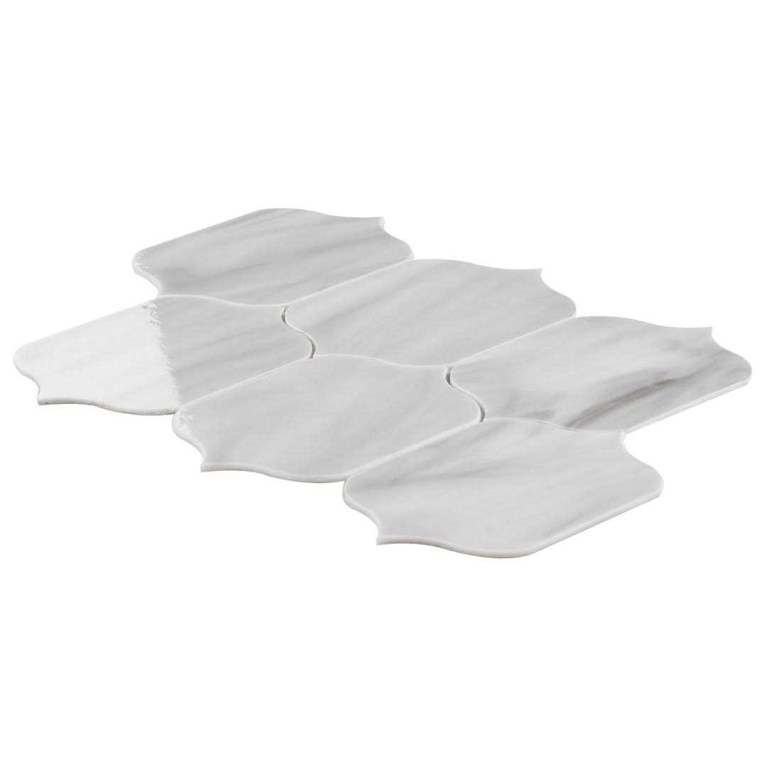 Rococo Lantern 10.68 in. x 14.18 in. Polished Glass Mosaic Wall Tile Ivy Hill Tile - Image 2