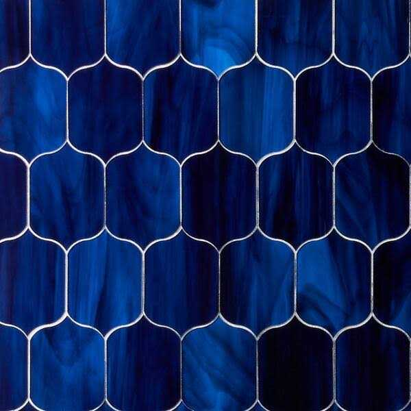 Rococo Lantern 10.68 in. x 14.18 in. Polished Glass Mosaic Wall Tile Ivy Hill Tile - Image 3