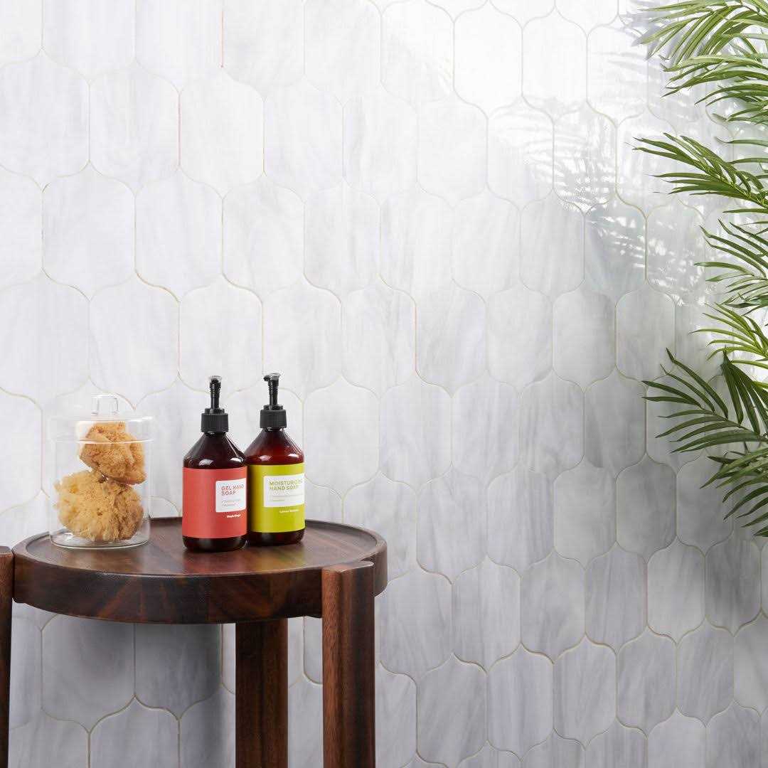 Rococo Lantern 10.68 in. x 14.18 in. Polished Glass Mosaic Wall Tile Ivy Hill Tile - Image 5