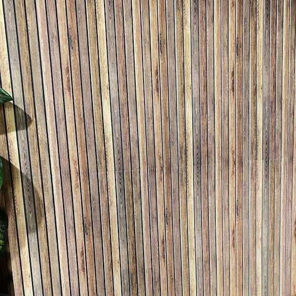 Dundee Deco Brown Faux Wood 3D Wall Panels Styrofoam Facing Cladding - Image 2