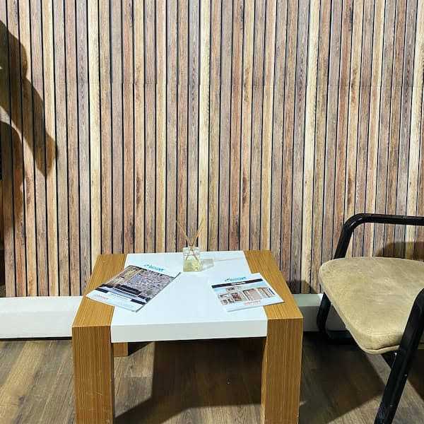 Dundee Deco Brown Faux Wood 3D Wall Panels Styrofoam Facing Cladding - Image 3