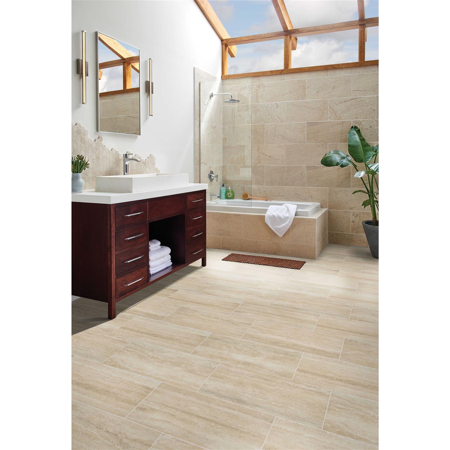 MSI Trevi Sand 12 in. x 24 in. Matte Porcelain Floor and Wall Tile - Image 2