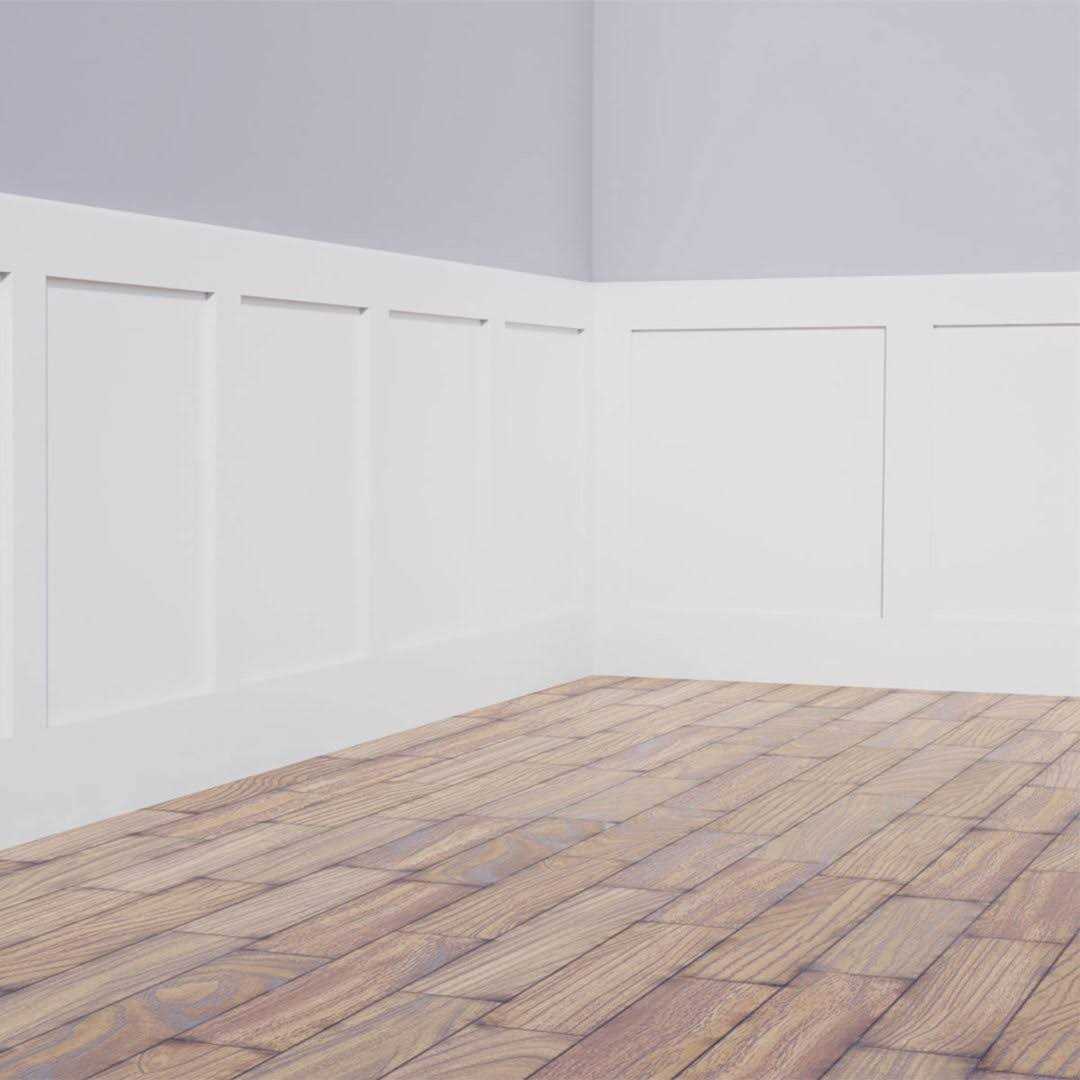 Ekena Millwork WPKP32X02CS Classic Shaker 8' Length PVC Wainscoting Kit - Image 3