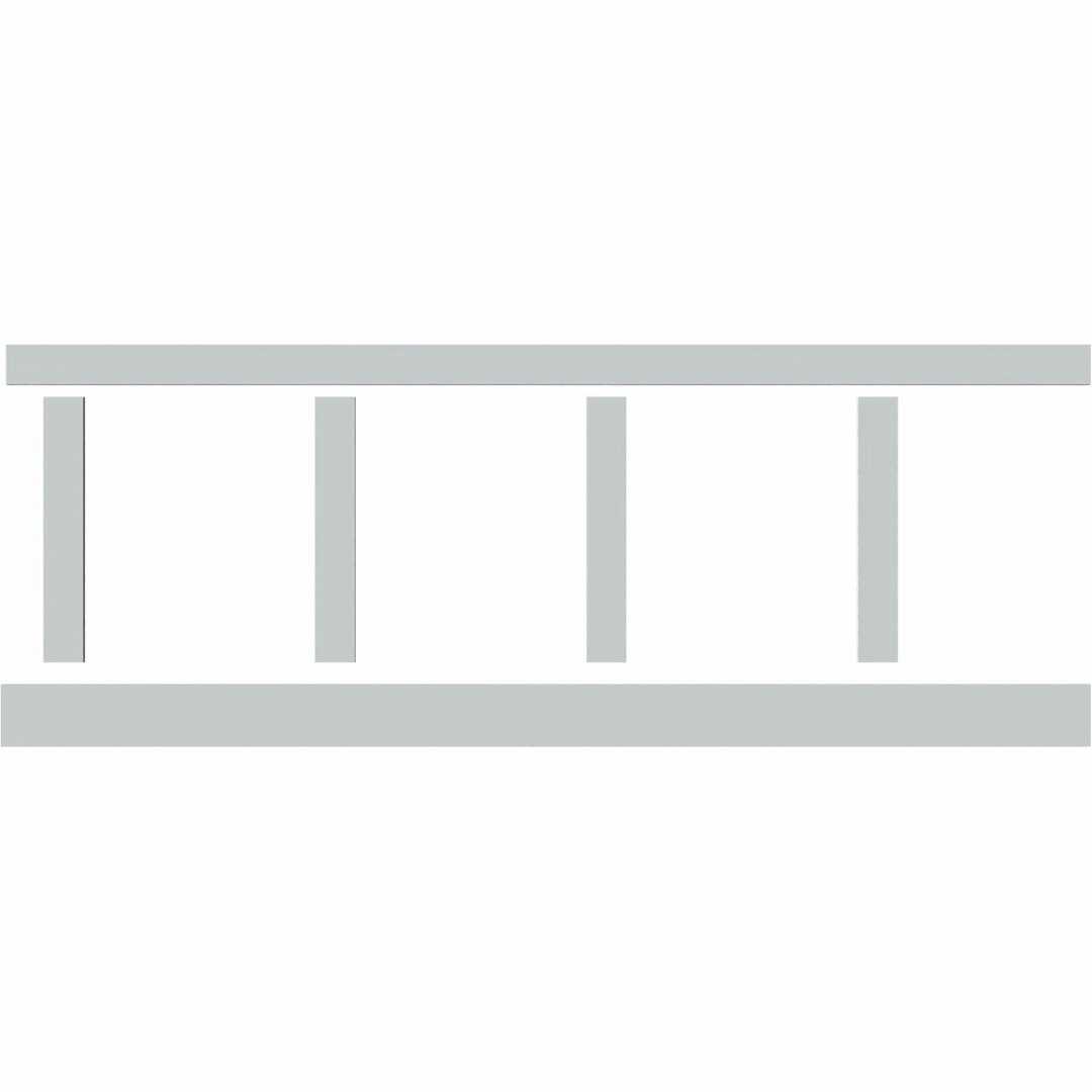 Ekena Millwork WPKP32X02CS Classic Shaker 8' Length PVC Wainscoting Kit - Image 5