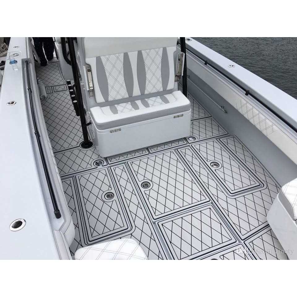 Hzkaicun Boat Flooring EVA Foam Boat Decking Sea Deck Boat Flooring Self-Adhesive Faux Teak Marine Boat Decking Non-Slip Mat for Boat Deck Yacht - Image 5