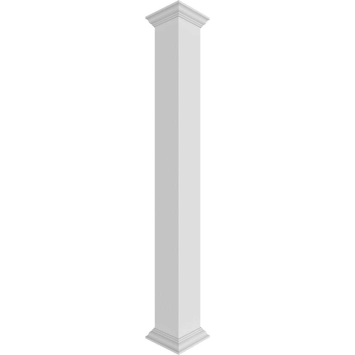 Ekena Millwork 6W x Premium Square Non-Tapered Smooth PVC Endura-Craft Column Wrap Kit