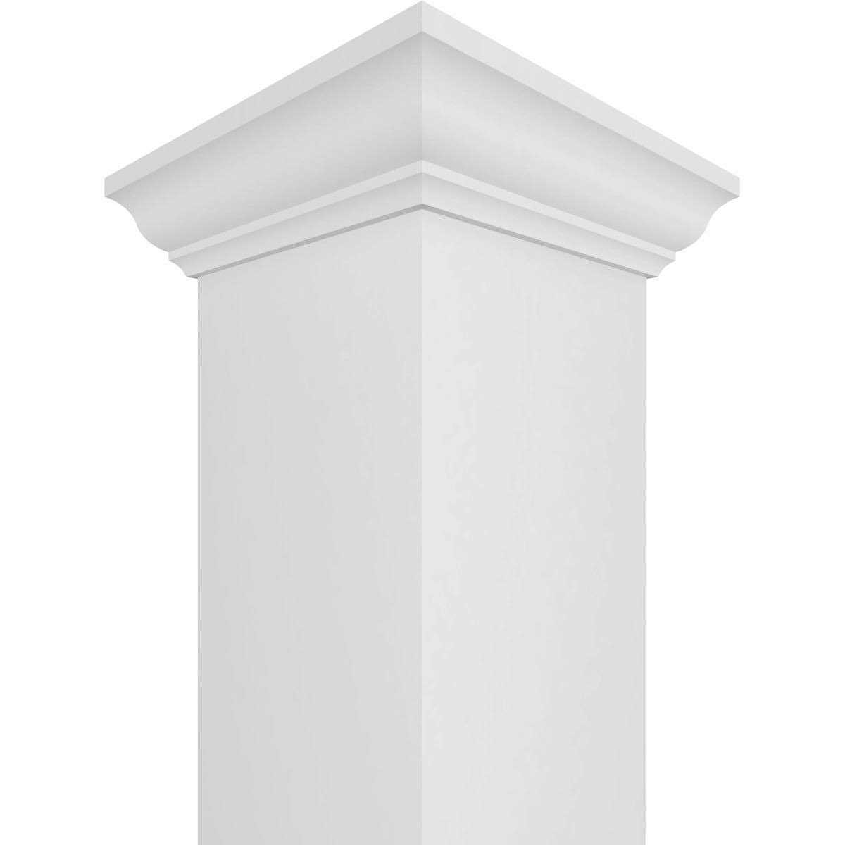 Ekena Millwork 6W x Premium Square Non-Tapered Smooth PVC Endura-Craft Column Wrap Kit - Image 3