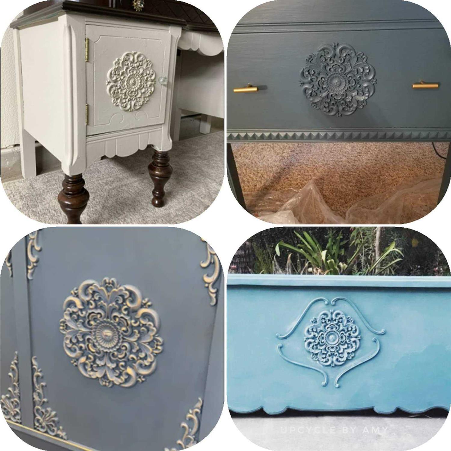 Beoot Wooden Carved Onlay Appliques Wood Carving Decal Unpainted Furniture Bed Door Cabinet Decor - Image 5