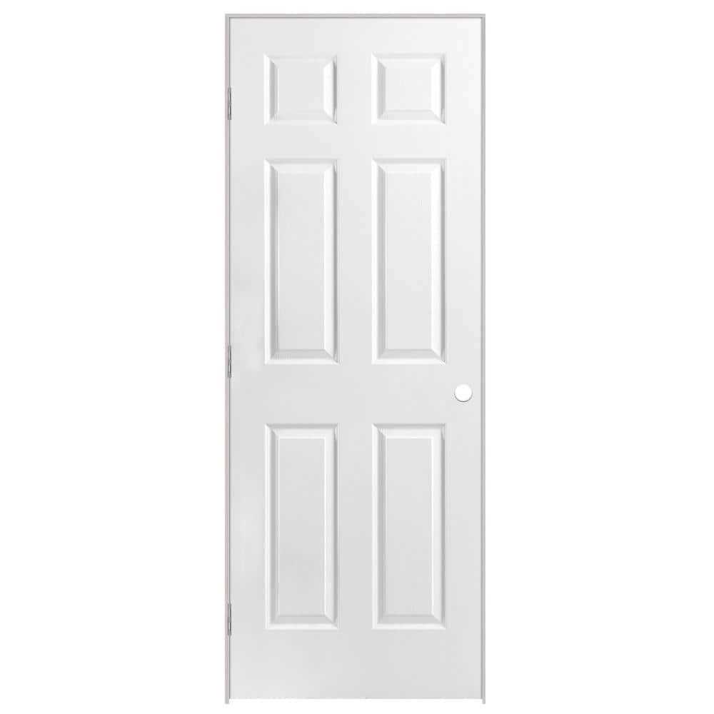 Masonite 80 6-Panel Primed Composite Single Prehung Interior Door