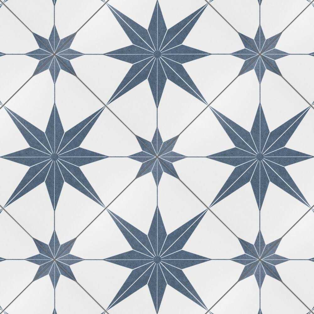 SomerTile 9.75x9.75-inch Cilento Azul Porcelain Floor and Wall Tile - Image 5