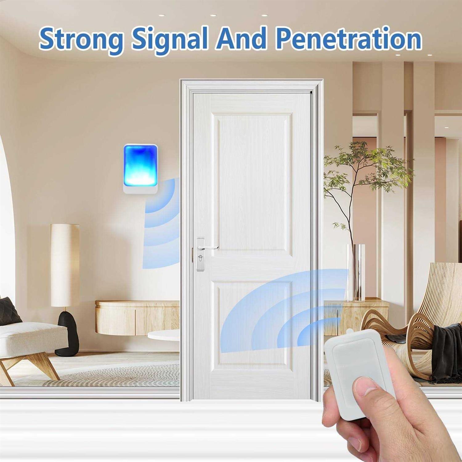 Loud Flash Doorbell with 7 Colors of Bright Light and 4 Volumes - Image 5