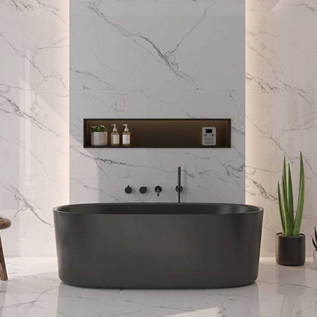 Statuarietto 36 x 36 Marble Statuario Look Spanish Tile Qube Tiles - Image 5