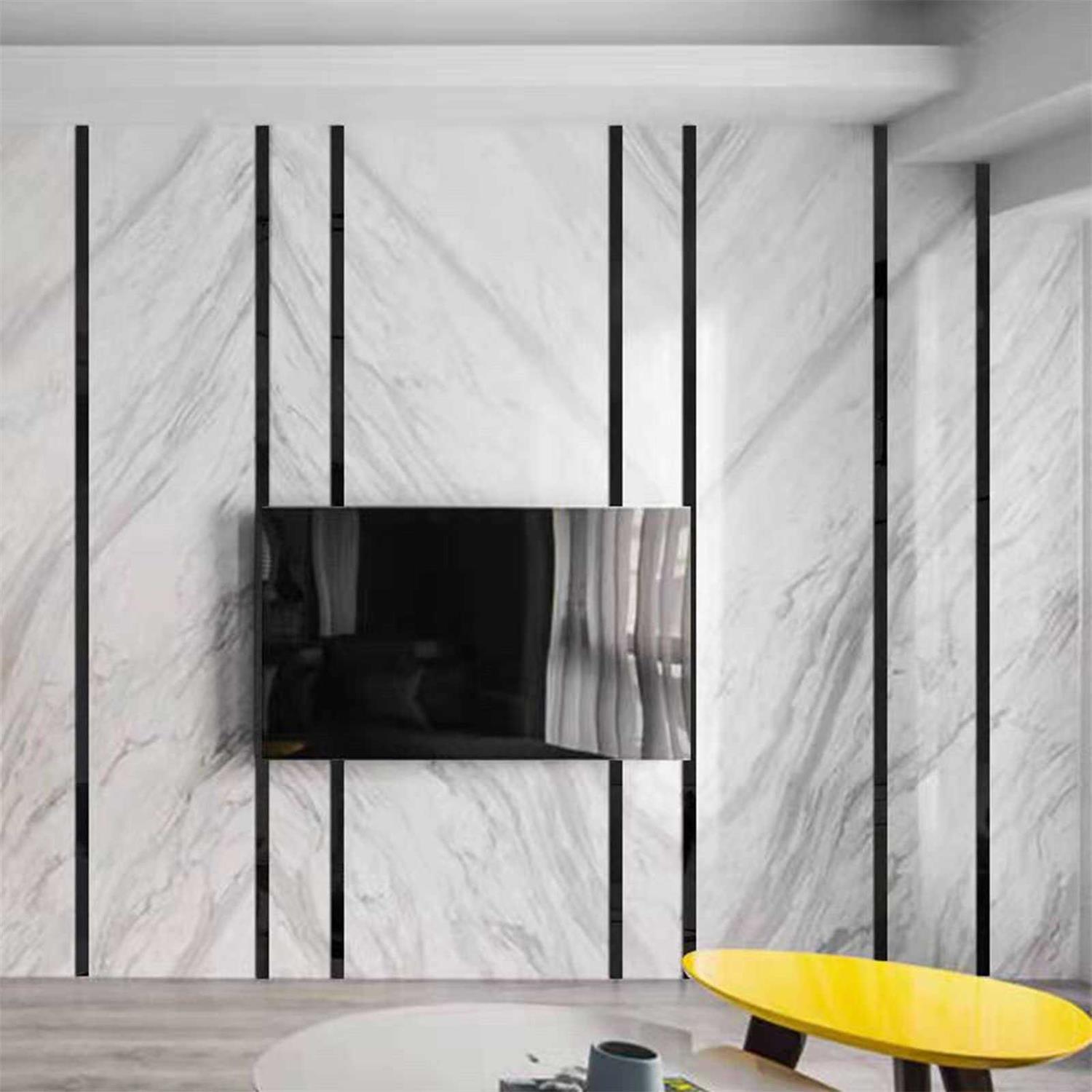 Gaahing Molding & Wall Trim 201 Stainless Steel Black Metalized Mirror-Like Finish, Peel and Stick Design - Image 3