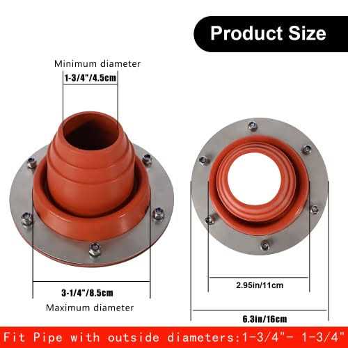Stove Jack Kit for Tent High Temp Silicone Pipe Boot Flashing Roof Flue Kit for Stove - Image 3