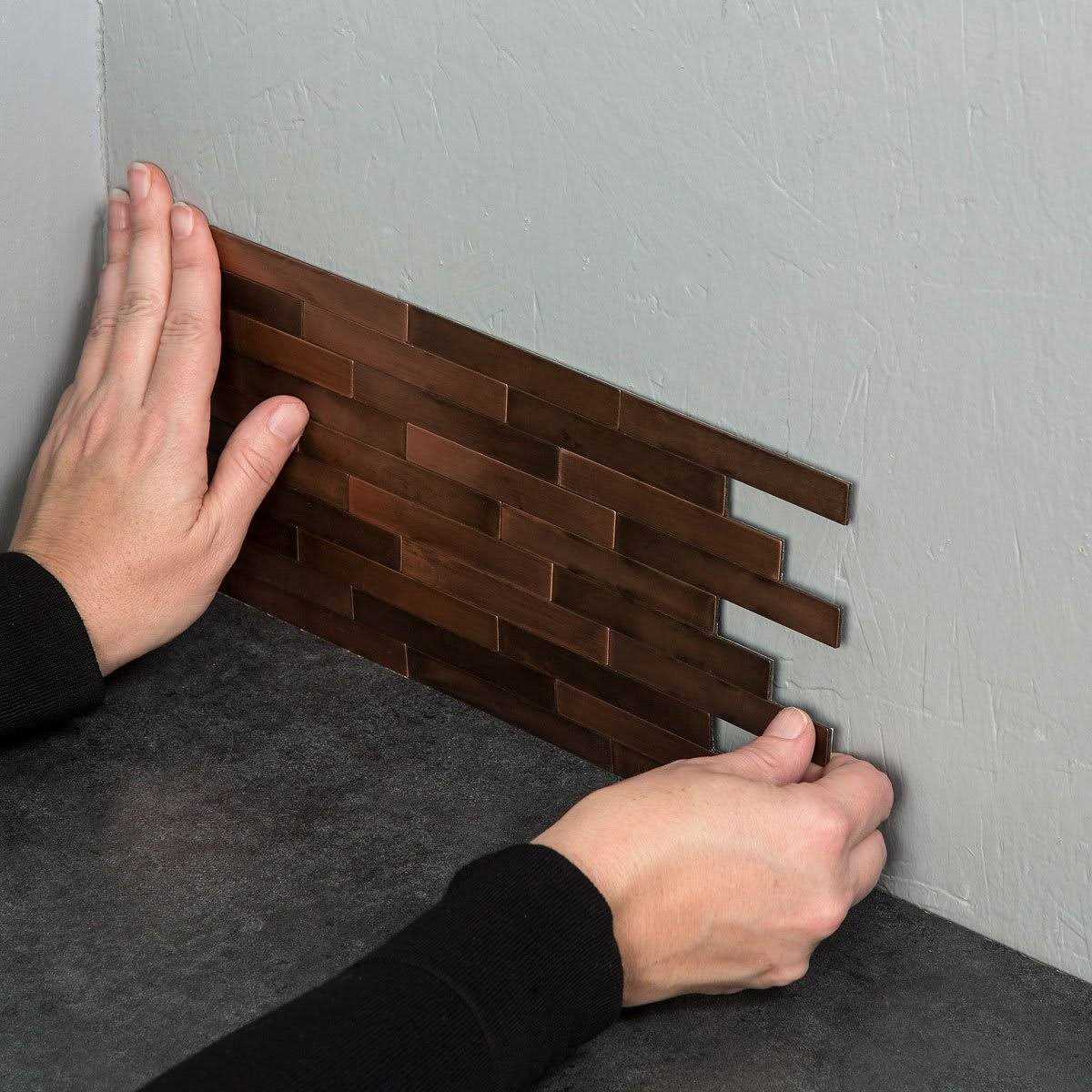 Aspect Peel and Stick Distressed Mini Metal Tiles Mini Metal 2 Pack - Image 3