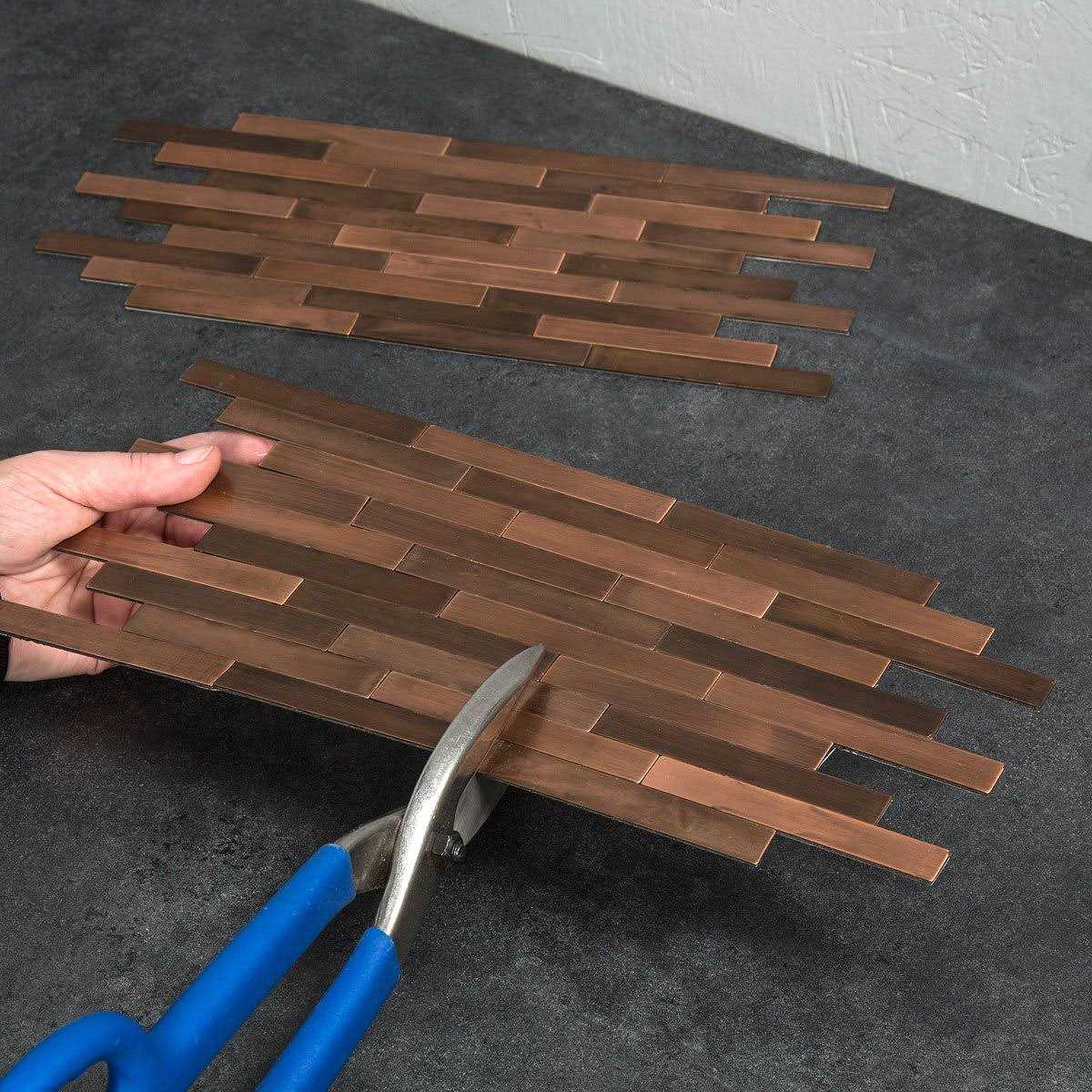 Aspect Peel and Stick Distressed Mini Metal Tiles Mini Metal 2 Pack - Image 5