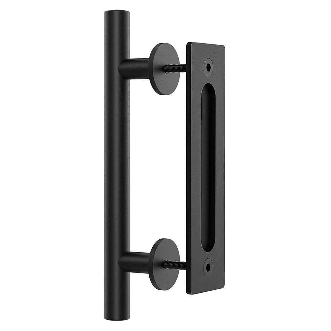 WINSOON Matte Black Indoor Barn Door Handle - Image 4