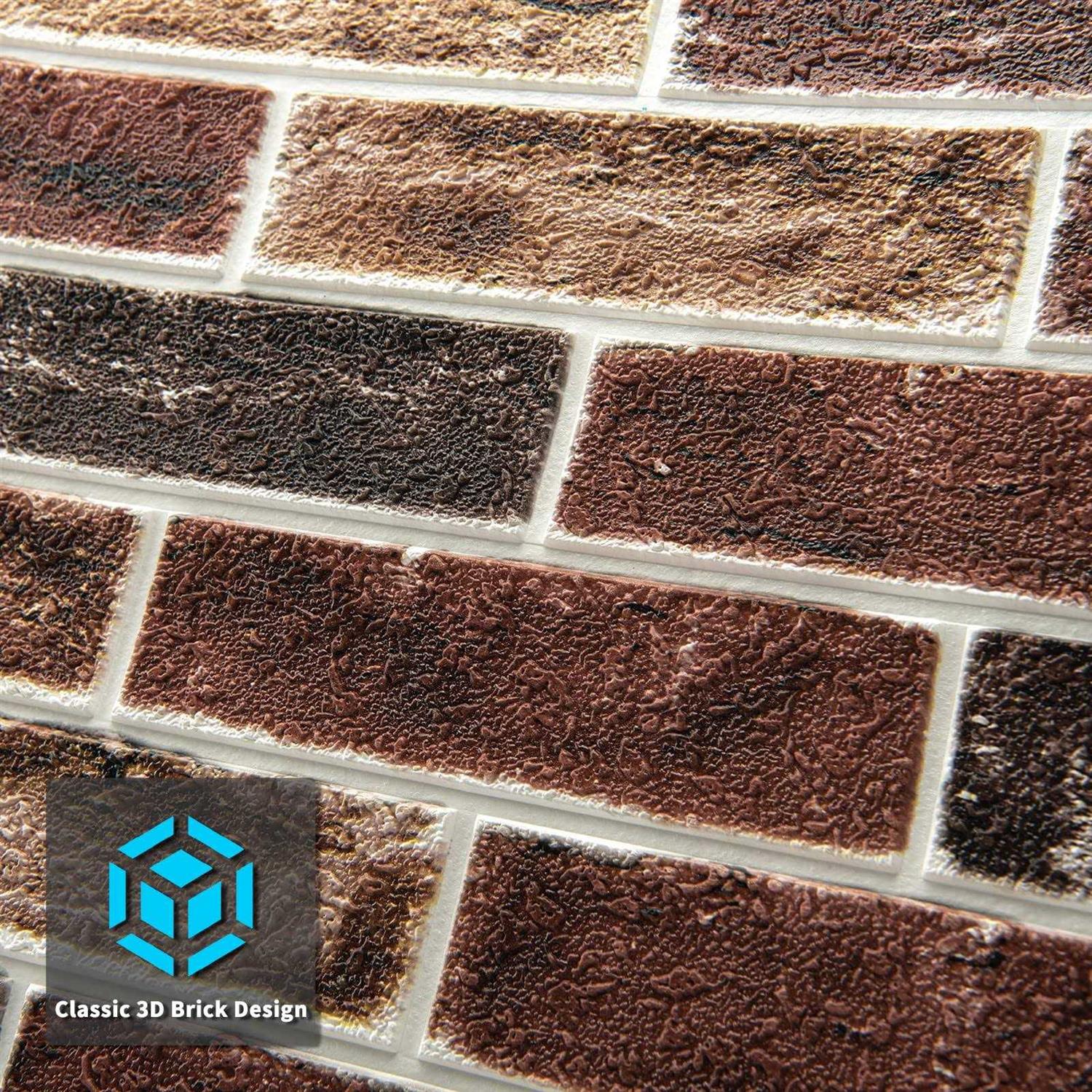 Art3d 10-Pack Peel and Stick Faux Brick 3D Wall Panels - Image 3