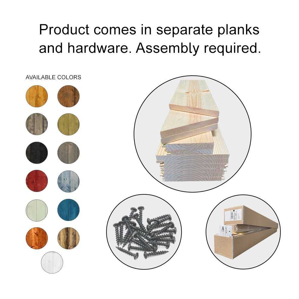 Wood and Metal Barn Door with Installation Hardware Kit Calhome - Image 5