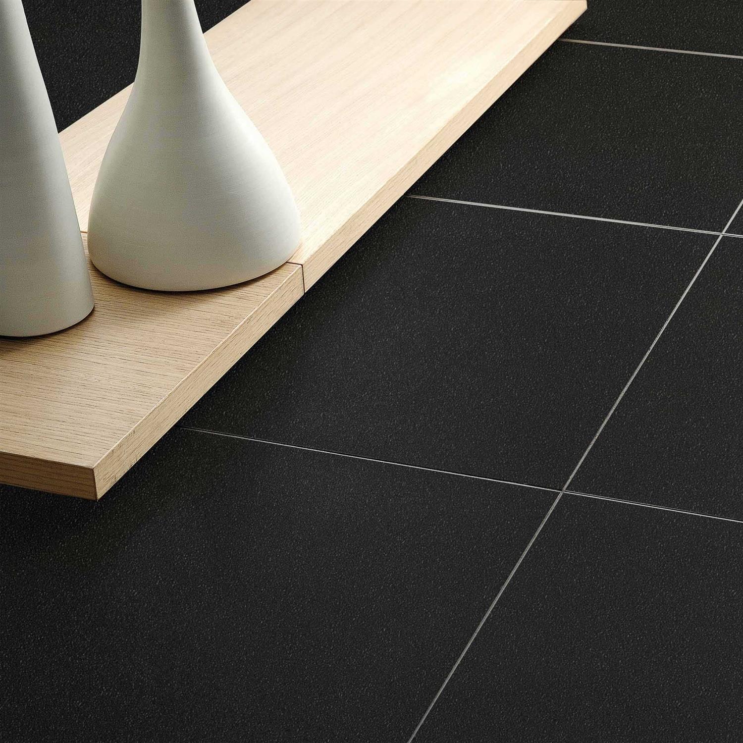 Nano Absolute Black 12 x 24 Polished Porcelain Floor Tile Qube Tiles - Image 3