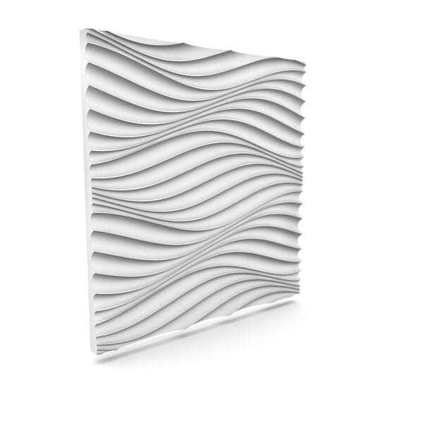 A La Maison Ceilings Wind 2 ft. x 2 ft. Seamless Foam Glue-up Wall Panel - Image 3